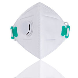 Máscara plegable que lleva principal Ffp2 con la válvula de la exhalación/el amortiguador de la espuma de la nariz