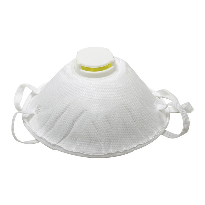 Mascarilla de partículas anti del polvo, forma de cono de la máscara de la protección del polvo ajuste perfecto de 180 grados