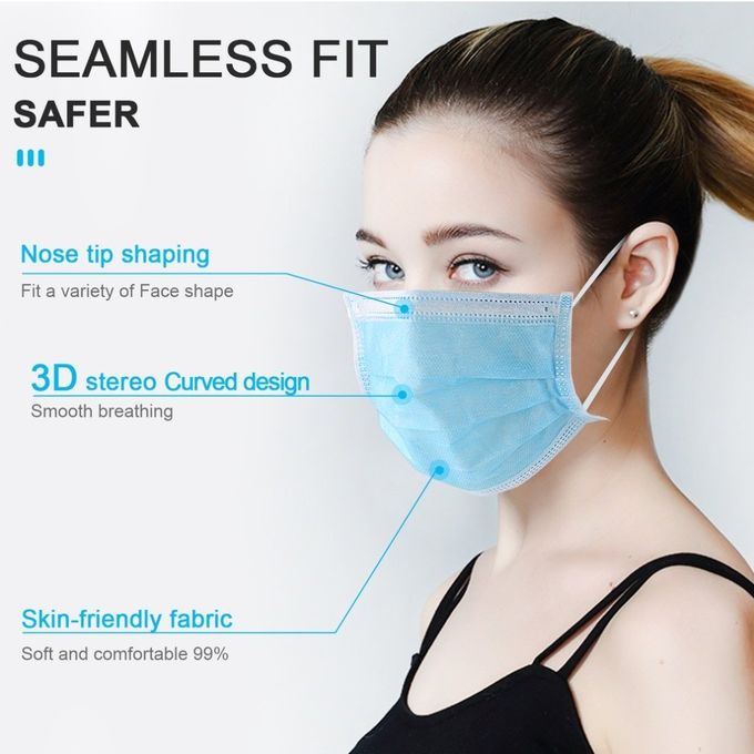 Máscara médica de encargo a prueba de humedad, máscara de respiración disponible no tóxica