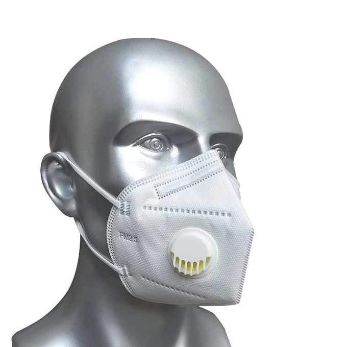 La válvula de respiración Ffp2 plegable enmascara tres capas de la filtración bacteriana de la protección